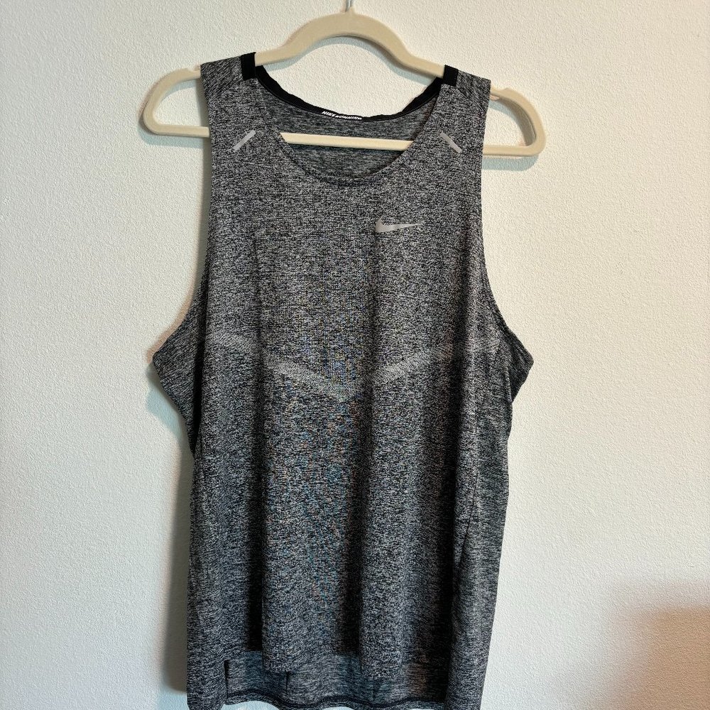 Dark Heather Gray Nike Running Tank Top